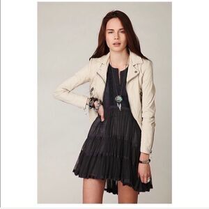 Free People "Doma" Leather Jacket